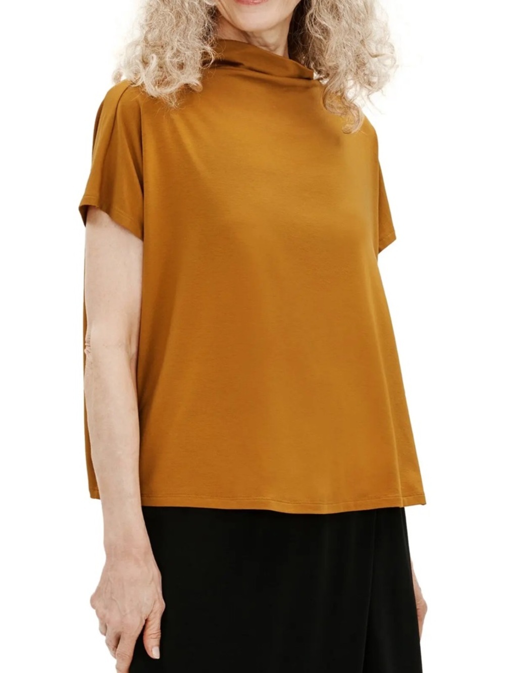 Eileen Fisher funnel neck top